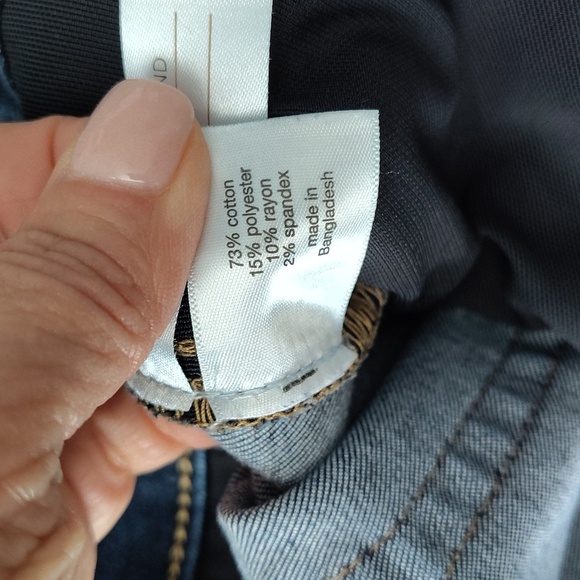 Lane Bryant Denim Jeans Size 16 Cropped Flex Magic Waist Band Tight Tummy - Picture 6 of 6